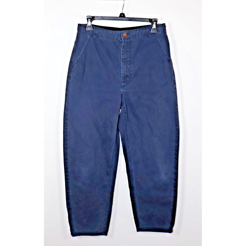 Rachel Comey Pants Size 6 Blue Barrel Style Wide Leg High Waisted